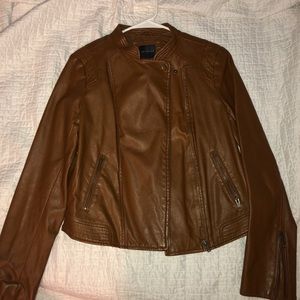Faux leather jacket